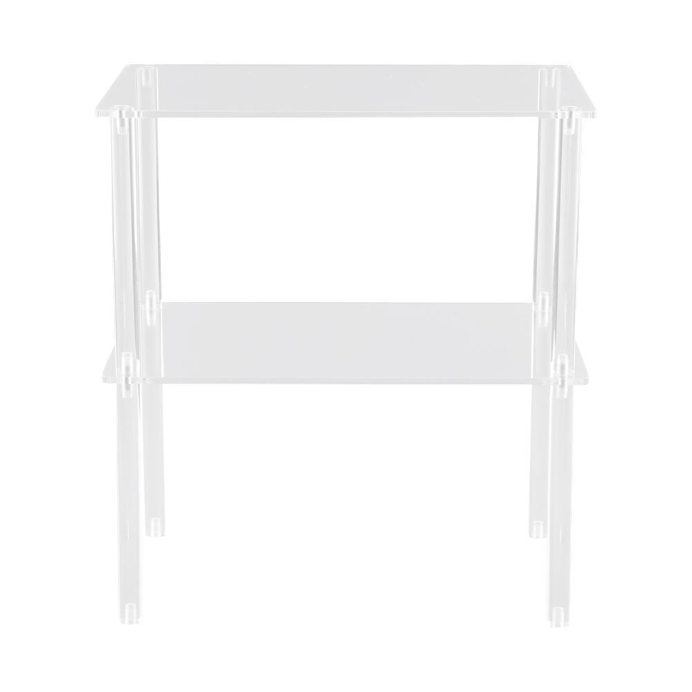 2 Pack Acrylic Cabinet Organizer Shelf Risers Kitchen Counter Shelves Organizer for Dishes Spices Soda Cans and Bottles