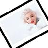 Marilyn Monroe Weiß Gerahmter Druck