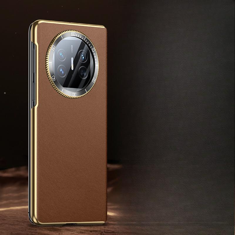 Suitable for Huawei Matex5 Mobile Phone Case Decompression Watch Lens X6 Collector's Version Central Axis Anti-fall X3 Napa Leather