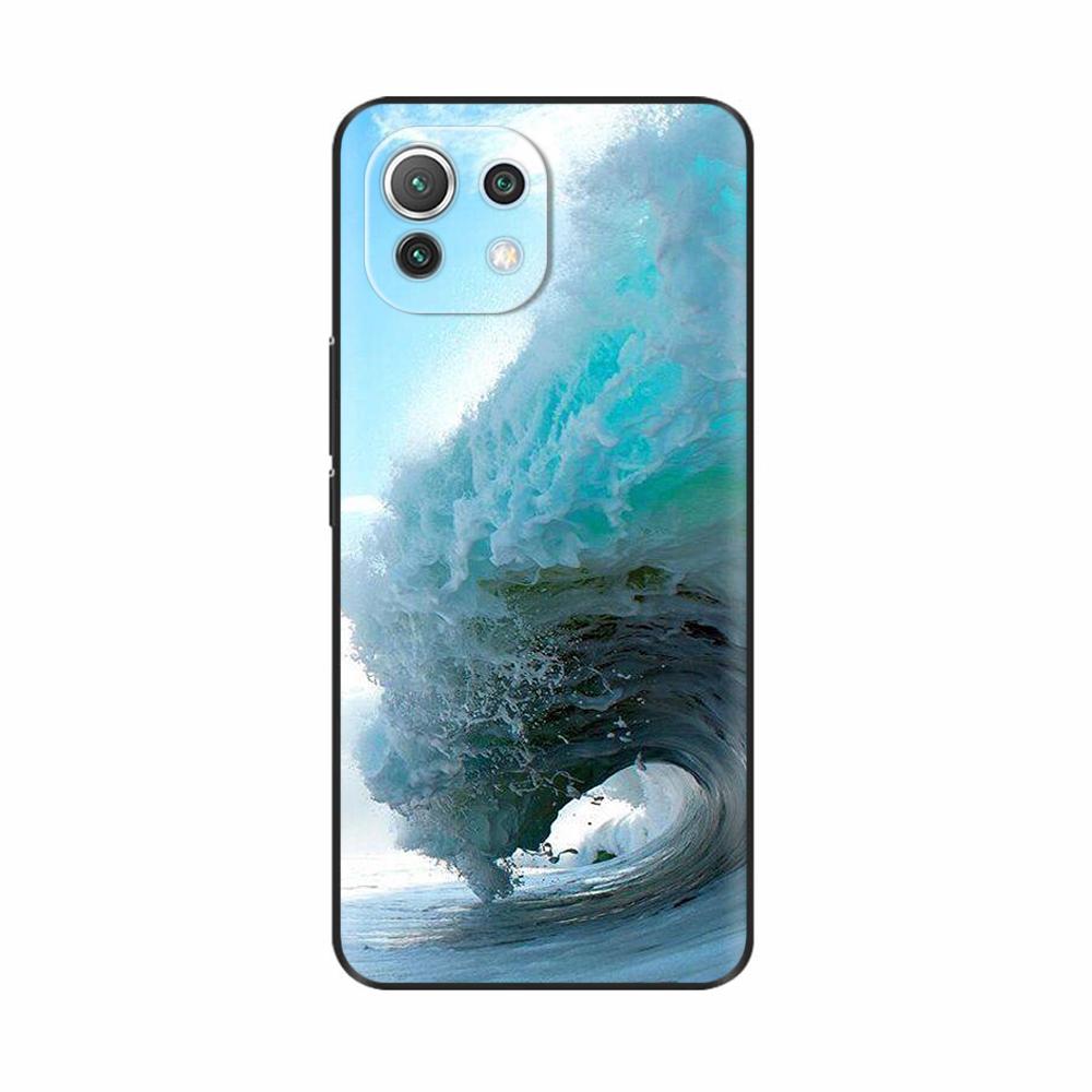 For Xiaomi Mi 11 Lite 5G NE Case Painted Soft Silicon Phone Back Cover For Xiomi Mi 11 Lite Case Mi 11 Lite Mi11 11i Shell Cover