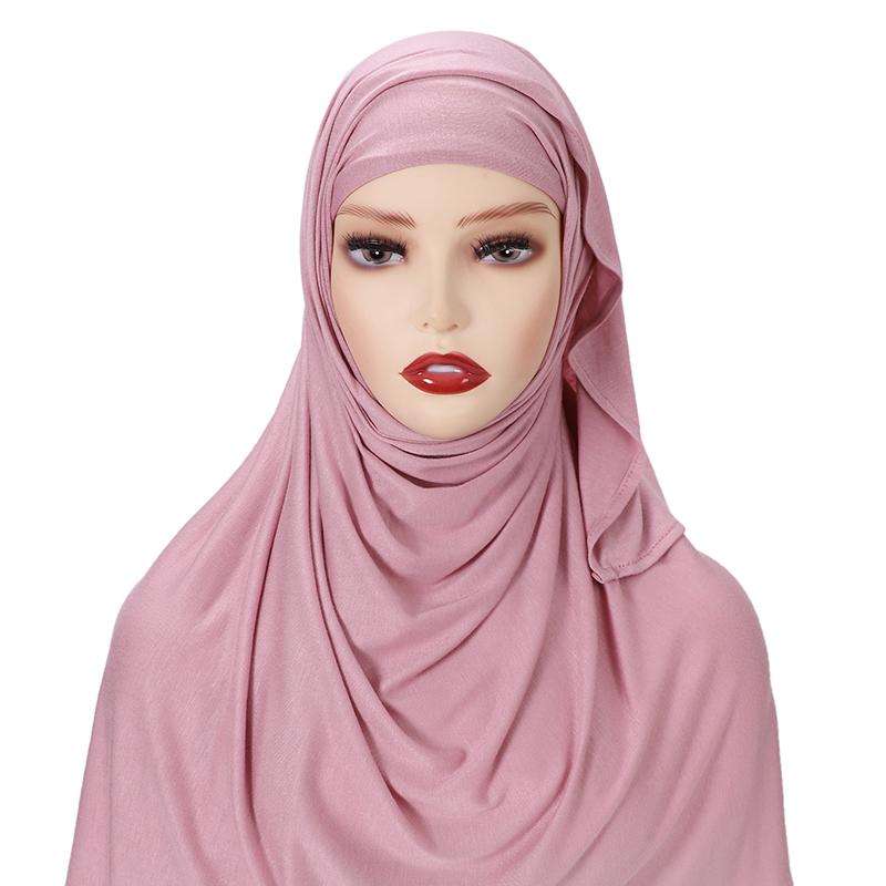 Design Pin Free Instant Jersey Hijab Women Jersey Bonnet Islam Shawls And Wraps Bonnet Hijab Underscarf Cap Foulard Femme