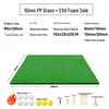 Portable Indoor Golf Practice Mat with Swing Cutting Stick and PP Golf Tee