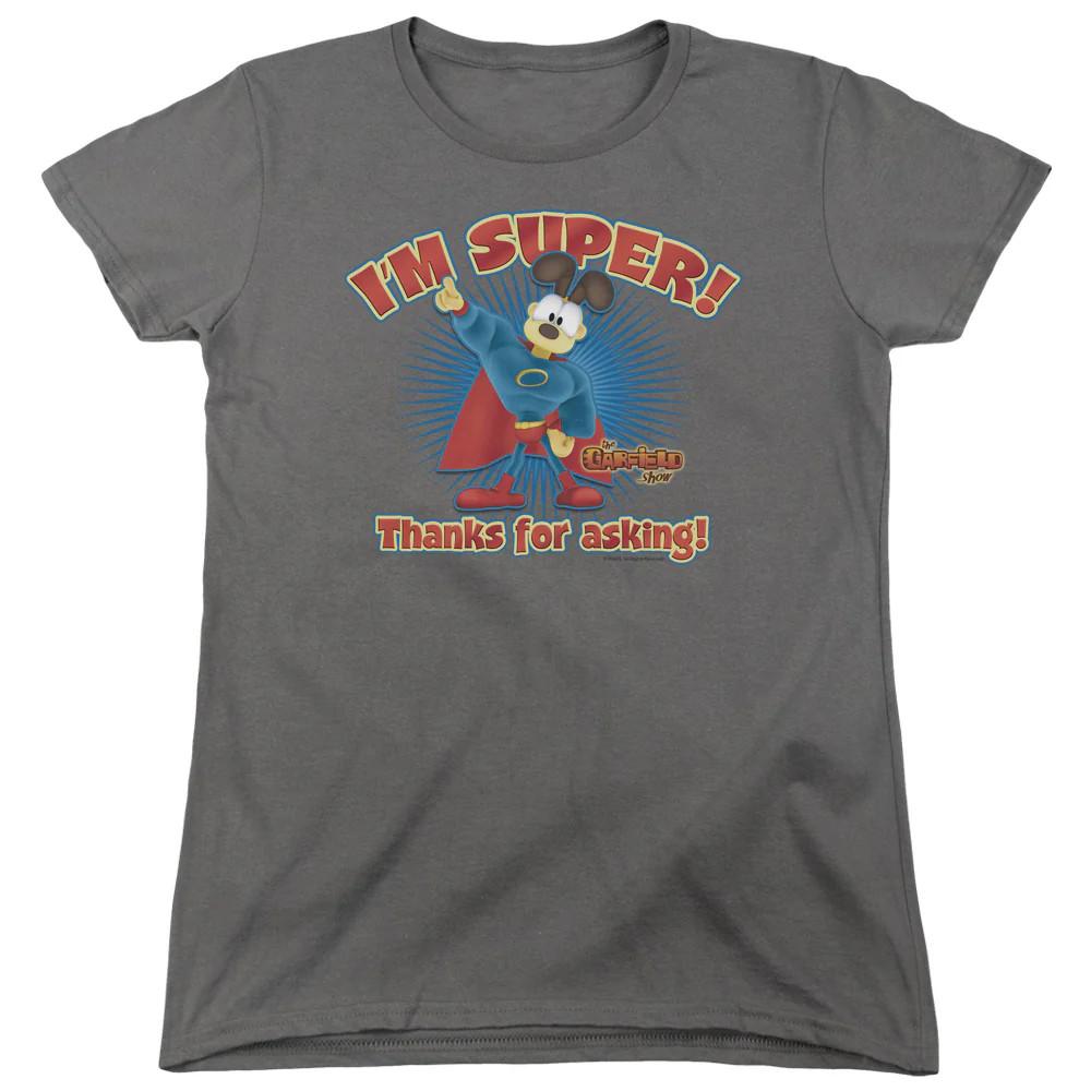 

Garfield Super Womens T Shirt Charcoal 4XL
