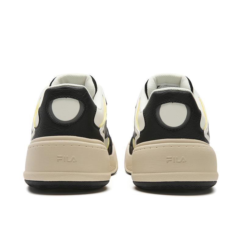FILA FOGLIA Low top Skateboard Shoes Men's Antique White Black F12M612203FAF