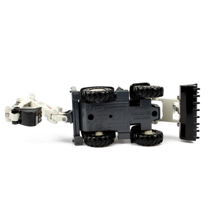 Legierungsdruckguss-Bagger 1:50 4-Rad-Schaufellader Zweiwege-Gabelstapler Bulldozer Backhacke Lader LKW für Kinder Geschenkspielzeug