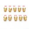 Pack of 10pcs 6mm 5mm Thread Motorcycle Main Jet M6 M5 Kit for DellOrto BGM Motoforce Carburetor Injector Nozzle Size 50-200