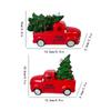 1Pc Resin Decorative Ornament, Vintage-Style Pickup Truck Carrying a Christmas Tree, Fun Holiday Home and Office Decoration, Desktop, Windowsill Decor
