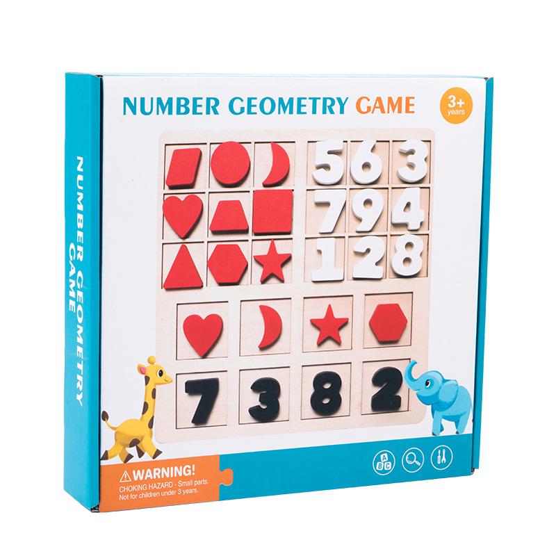 

Wooden puzzle children color geometric shape matching color shape cognitive building block puzzle early education educational toys