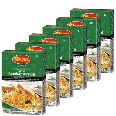 Shan Special Bombay Biryani Masala, 60 G, 6 Pack