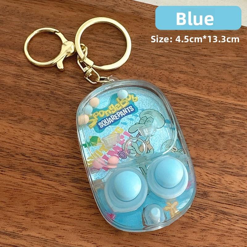 Spongebob Patrick Star Print Handheld Water Ring Toss Game Console Pendant For Kids And Family Fun