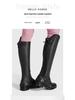 HelloHorse Premium Cowhide Equestrian Riding and Show Jumping Boots