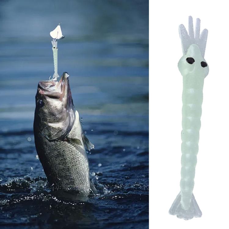 Glows Shrimp Lures Soft Luminously Swimbait Floating Shrimp Lures Simulation Shrimp Baits Topwater Floating Lures