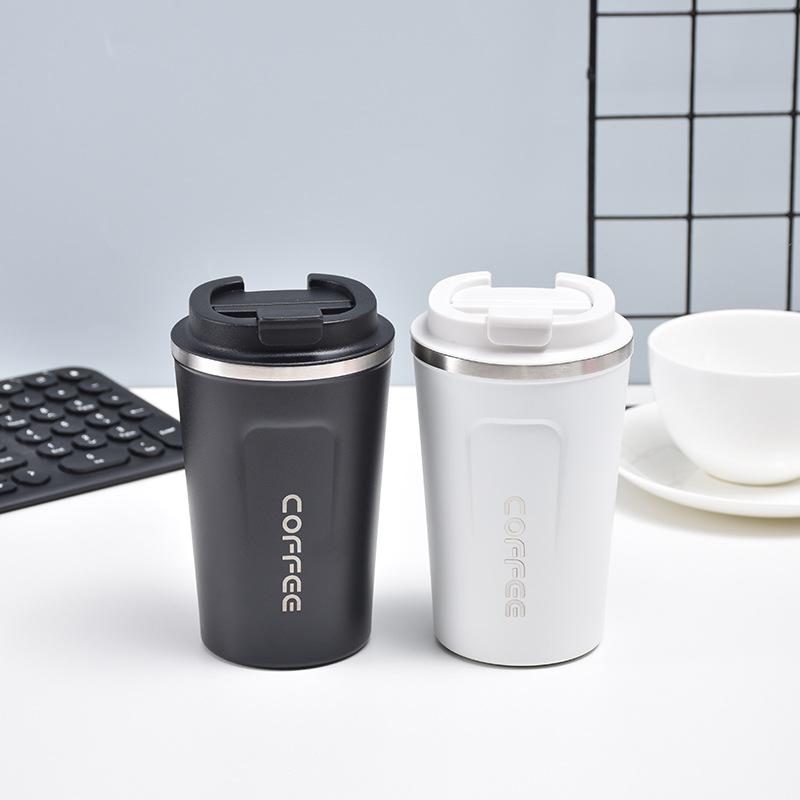 Simple Trendy Steel Thermos Cup Mug Men and Women Couples Coffee Cup Double Vacuum Car Cup Mug Durable Durable Useful Useful