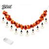 Durable Plastic Festive Lighting 70 Inch Halloween Light Up Ghost Garland Spooky Maple Leaf String with 10 Novelty Gift for Kids Friends Ghosts,
