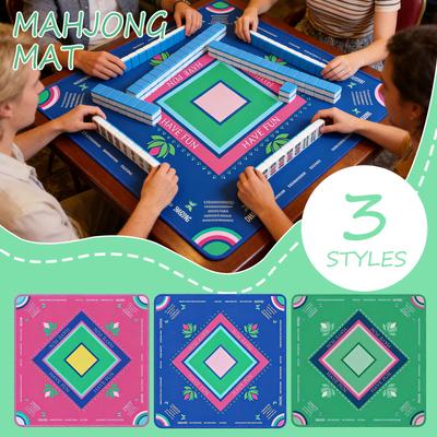 Thickened, Edge-locked, Wear-resistant, And Non- Rubber Mahjong Table Mat For Playing Cards And Chess
