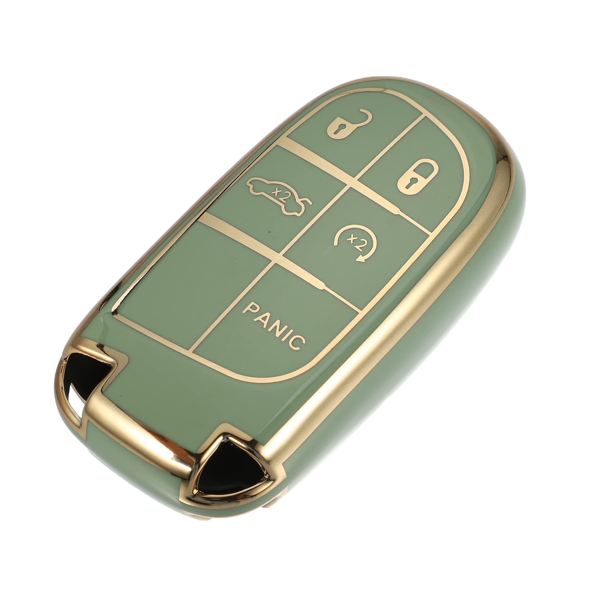 

ACROPIX Бесключевой Пульт Дистанционного Управления Чехол Держатель Ключа Чехол ТПУ 5 Кнопок для Jeep золотой