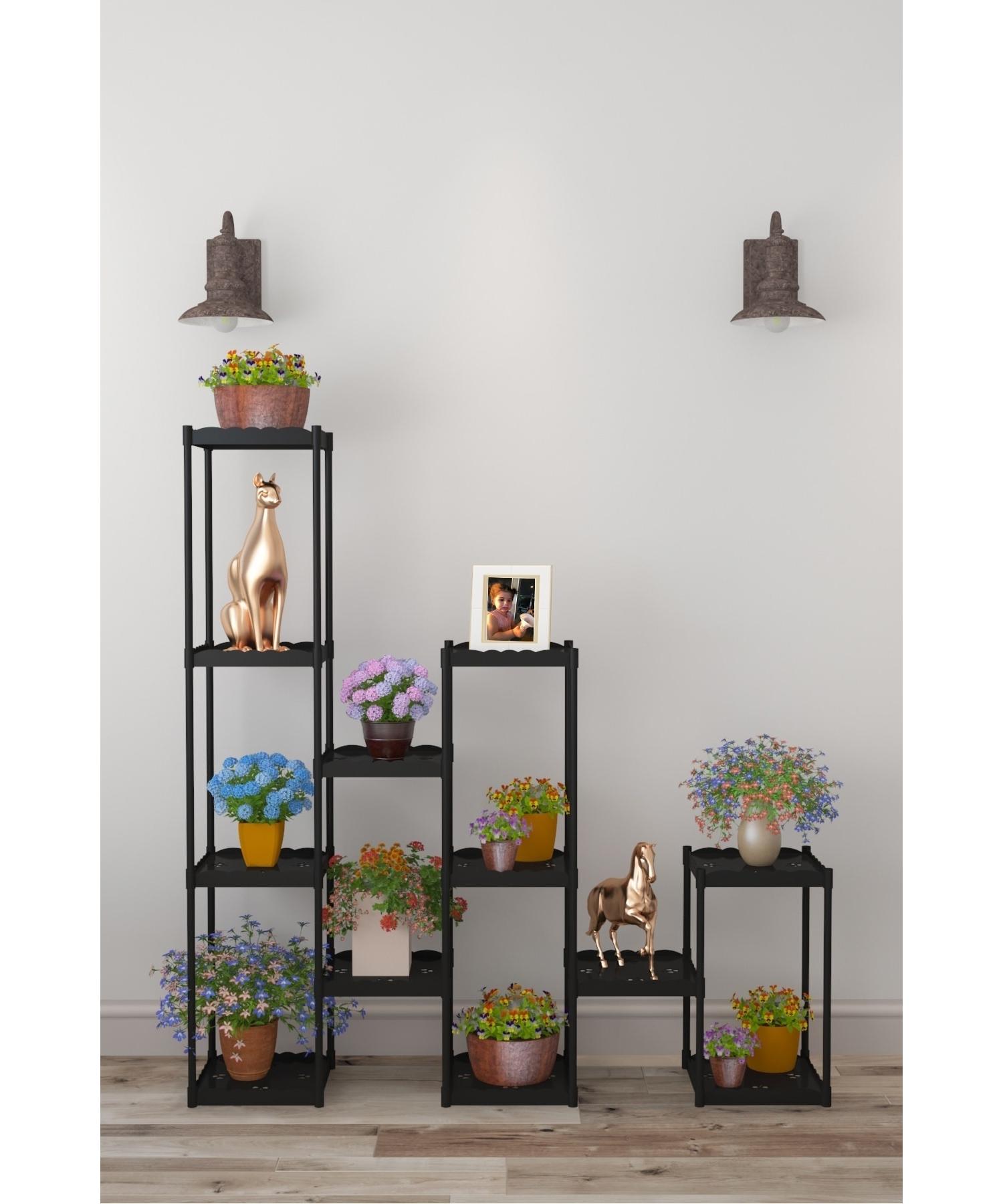 

Işıl 12 Shelf Plastic Flower Pot Decorative Flowerpot Flowerpot Stand 42312_k_s