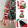 Electric Climbing Ladder Santa Claus Music Doll Christmas Ornament Decoration for Home Tree Hanging New Year Gift