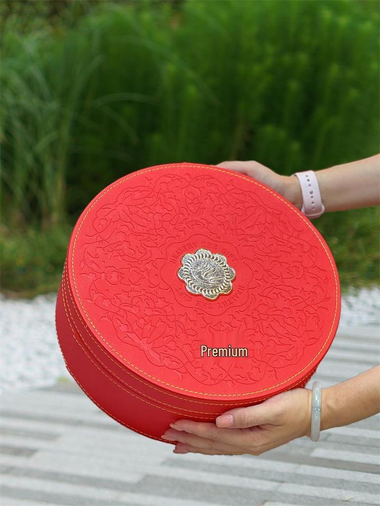 Traceable Bird's Nest Leather and Acrylic Gift Box, 100g/250g Capacity, Empty Packaging Box