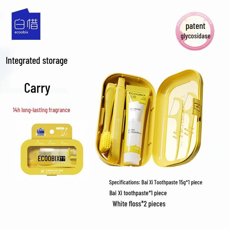 Baixi Lemon Pineapple Travel Dental Kit