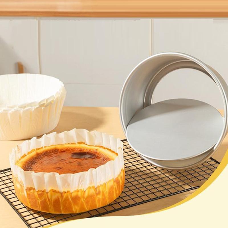 Aluminum Alloy round Cake Pan Set 2/4/6/8 Inch with Removable Bottom Chiffon Cake Mold Mould Tin Bakeware Tool for Home Baking