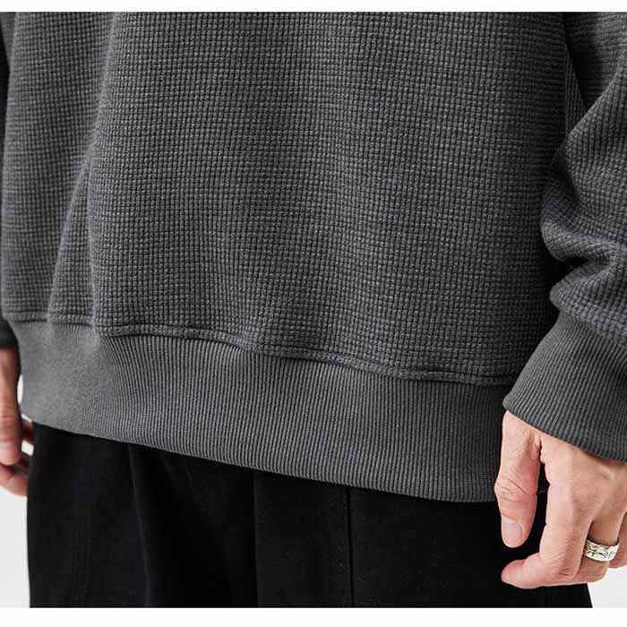 Men's Sweater Pullover Spring and Autumn Lapel Korean Fashion Polo Shirt Loose Long Sleeve Coat Men