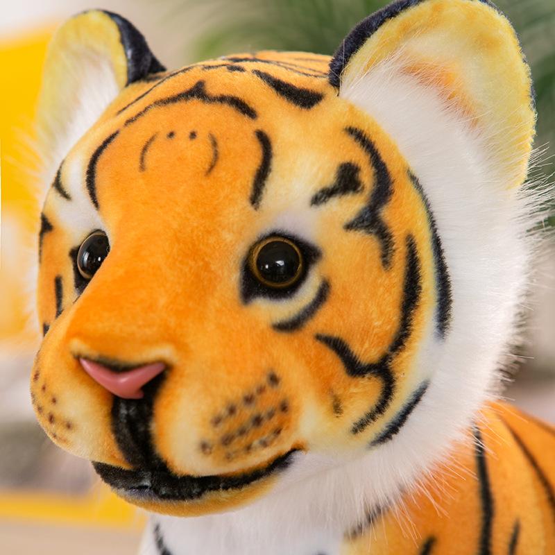 Niedliches Simulations-Tiger-Plüschtier Sibirischer Tiger große Puppe Kinderkissenpuppe Zoogeschenk