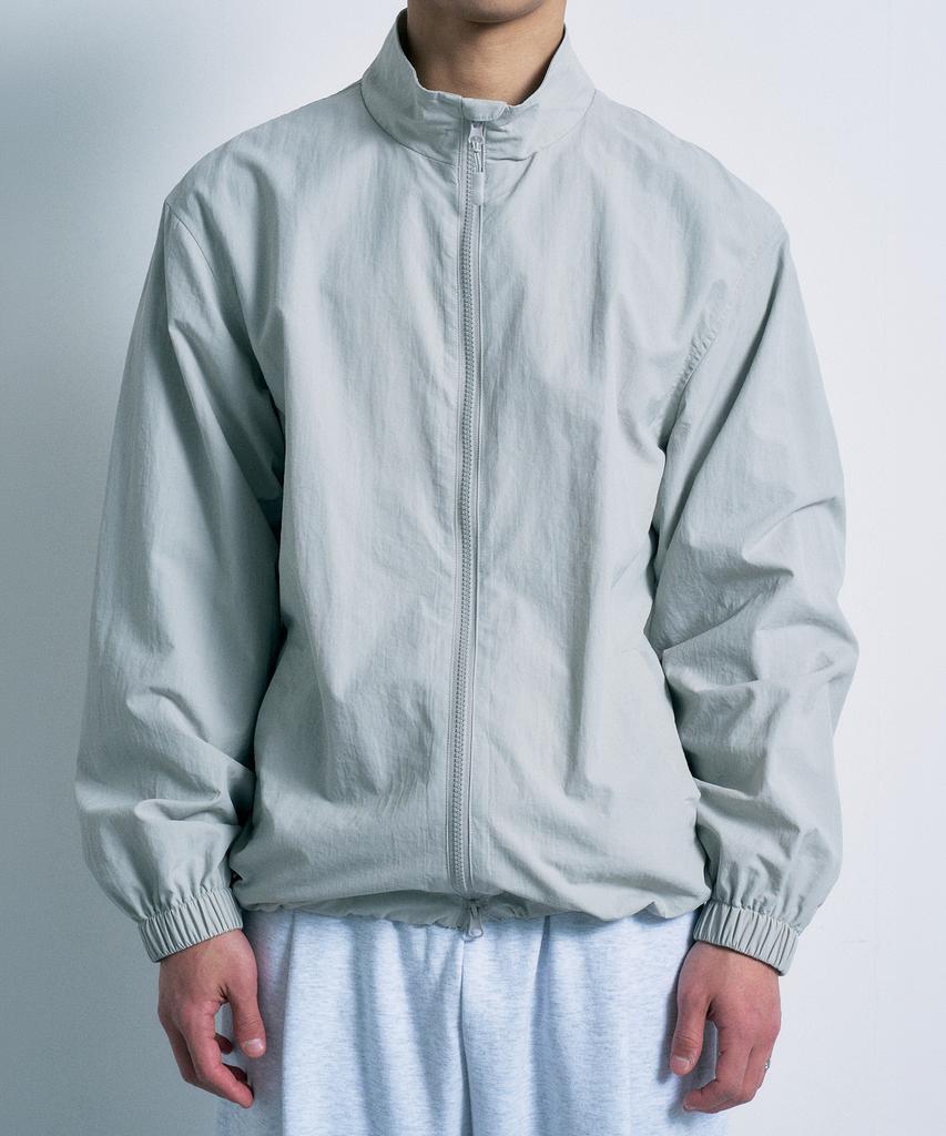 Fernov City Leisure Lightweight Windbreaker Jacket Light Grey