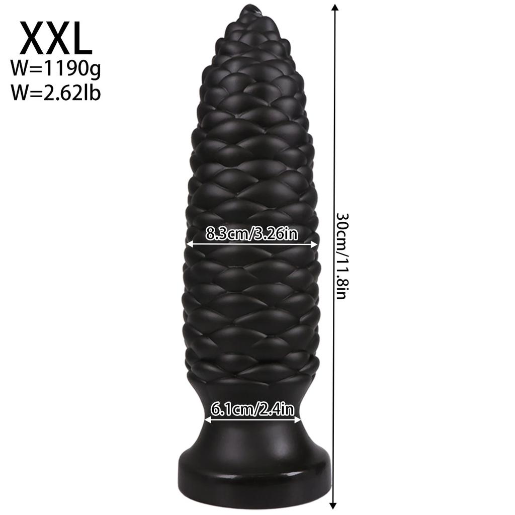 Extra Large PVC Soft Dildo Fisting Particles Anal Plug Masturbator Anal Dilator Adult Sex Toy Big Dick Strap On Penis