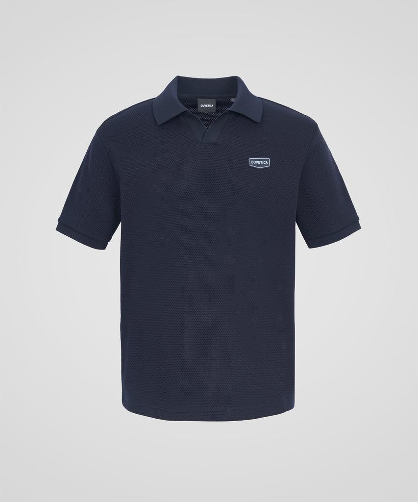 DUVETICA Matarello (Dark Navy) (Men'S Short-Sleeve Polo Shirt)