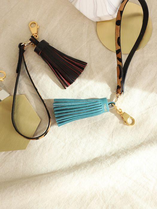 THEHEE BLACK&ORANGE LAP TASSLE