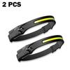 Powerful LED Induction Headlamp XPE+COB Head Flashlight USB Rechargeable Camping Fishing Search Light Waterproof Headlight