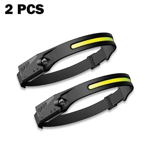 Powerful LED Induction Headlamp XPE+COB Head Flashlight USB Rechargeable Camping Fishing Search Light Waterproof Headlight