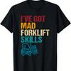 Retro Gabelstapler Lagerarbeiter Gabelstaplerfahrer T-Shirt
