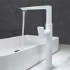 TLXT Tall Square White Rotatable Hot & Cold Basin Faucet