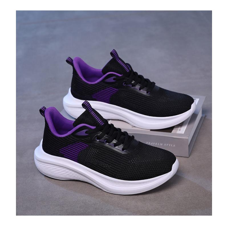 Breathable Single Shoe Sports Shoes Women's Shoes Flat Bottomed Summer Thick Soled Shoes Lightweight Women's Cool Sports Casual Running Shoes