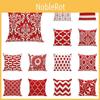 Stunning Red Geometric Wave Pillow Case For Sofa Car And Home Decoration