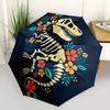 1pc Dinosaur Skeleton PrintAutomatic Open/close, All-Season Portable Folding Umbrella for Friends, Travel, Everyday, Events - Compact Paraso