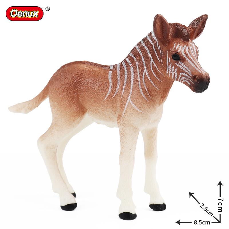 Oenux Lesní divoká zvířata Los Had Zebra Krokodýl Páv Kůň Model Akční figurka Figurky Miniaturní sbírka Dětská hračka