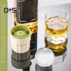 1/4Pcs Ice Mold Sphere Maker Stackable Easy Release Circle Ice Mold with Lids Large Spherical Ice Makers for Whiskey Cocktails Bourbon