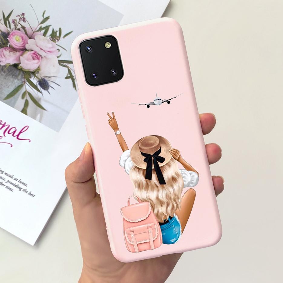 For Samsung Galaxy Note 10 Lite Case Cute Candy Painted Cover Soft TPU Phone Case For Samsung Note10 Lite Galaxy S10 Lite Bumper
