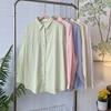 Herbst Mode Taste Hemd Baumwolle Bluse Frauen Tops Einfache Feste Farbe Drehen Unten Kragen Hemd Beiläufige Lose Kleidung Blusas 29618