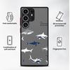 Case for Samsung Galaxy S25 Ultra S22 S24 Plus Note 20 Ultra 10+ S23 FE S26 S21 S20 FE Funda Back Phone Cover Cartoon Shark