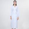 European American Style Women's Quick-Dry Absorbent Summer Waffle Bathrobe