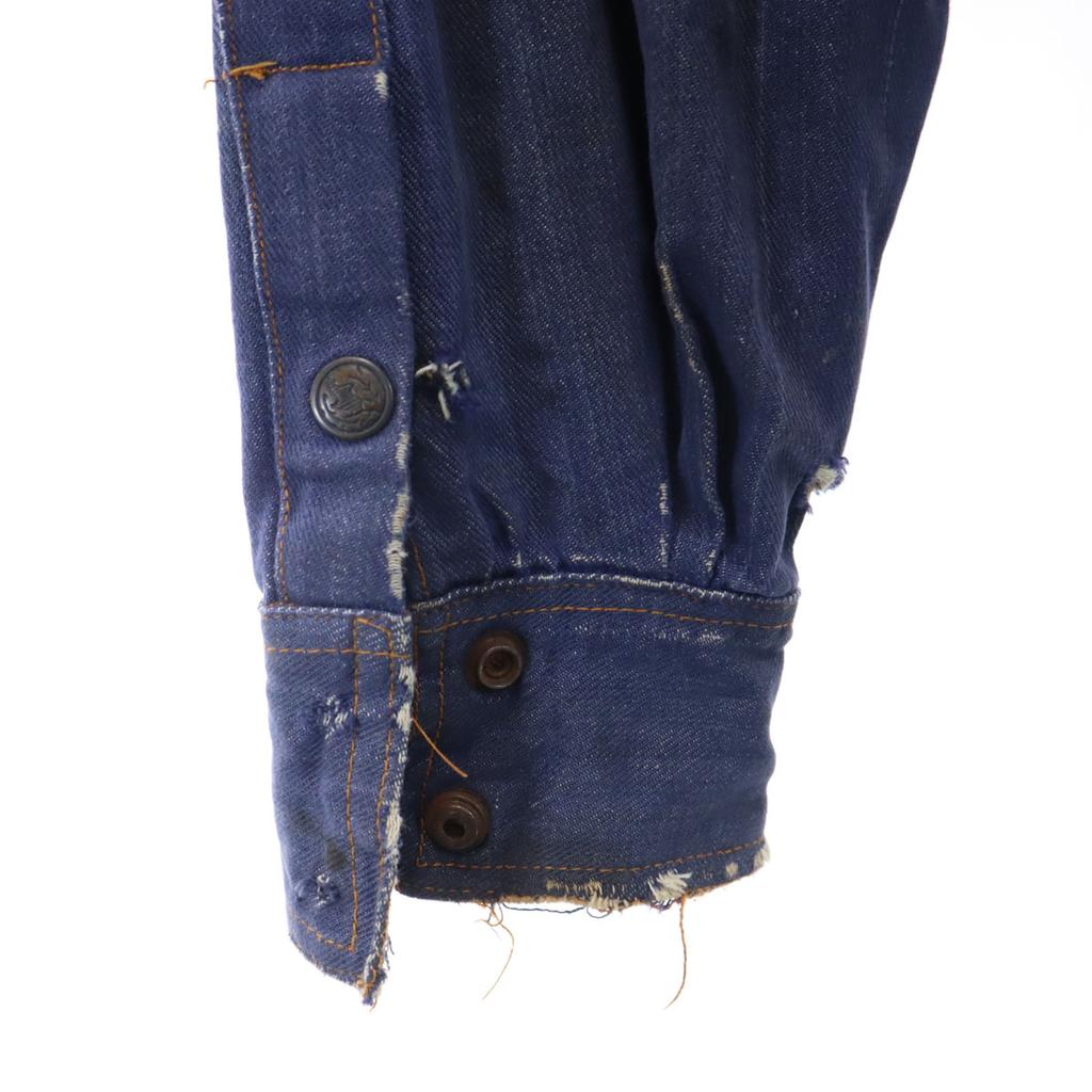 Valley Co 70s 80s vintage Denim Jacket L Navy jeans Men's Used