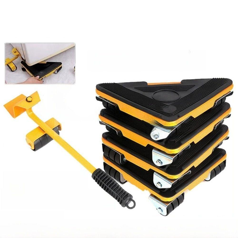 Heavy Duty Furniture Moving Equipment Anti-Rust Multipurpose Roller Sliders 360° Rotation Save Effort Transport Roller Set