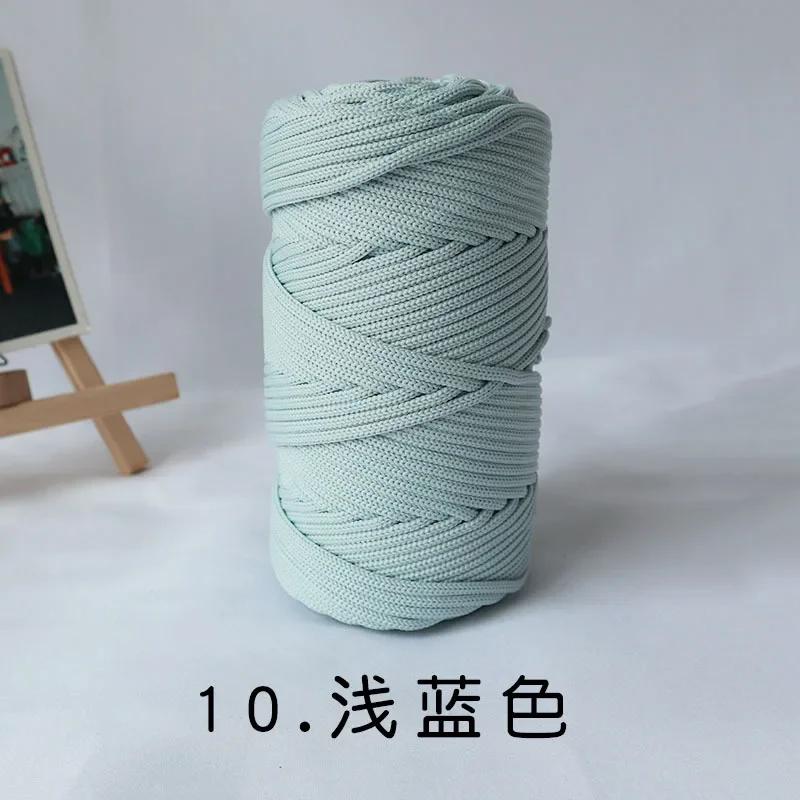 300g/4mm Polyester Nylon Mischgarn Große Rolle Runder Hohlfaden DIY Handgewebtes Wandteppich Dekorationsgarn Häkelstrang