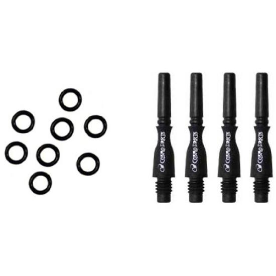 Cosmodarts Fit Shaft Carbon Hybrid Lock C black 1