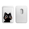 For Wallet MagSafe For iPhone 17 Pro Max Case For Samsung Galaxy S26 S25 Ultra S24 FE Crying Black Cat Card Cases Magnetic Cover