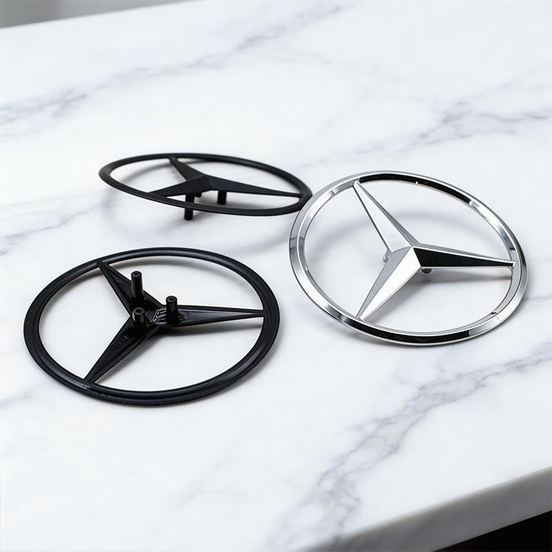 BTY4  Car 3D ABS Rear Trunk Emblem Badge For Mercedes Benz W205 W213 W167 W166 W177 Auto Exterior Tuning Accessories X253 W204 W212